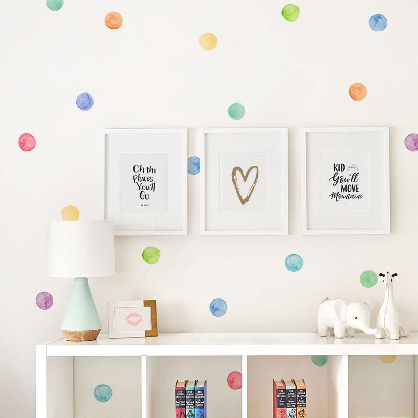 Vinilos Decorativos, Set de 96 Lunares Multicolor - The Happy Wall Co. | República Dominicana