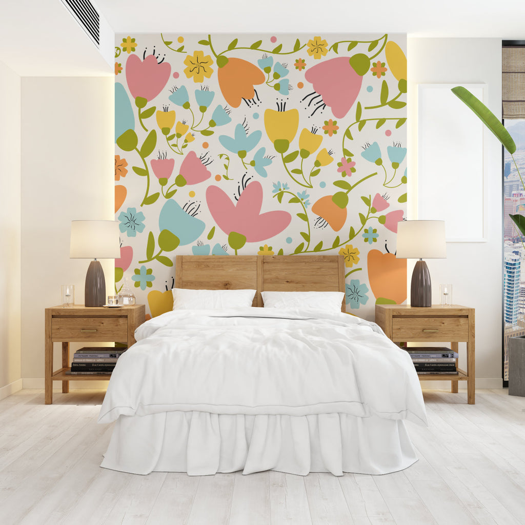Mural Retro Floral