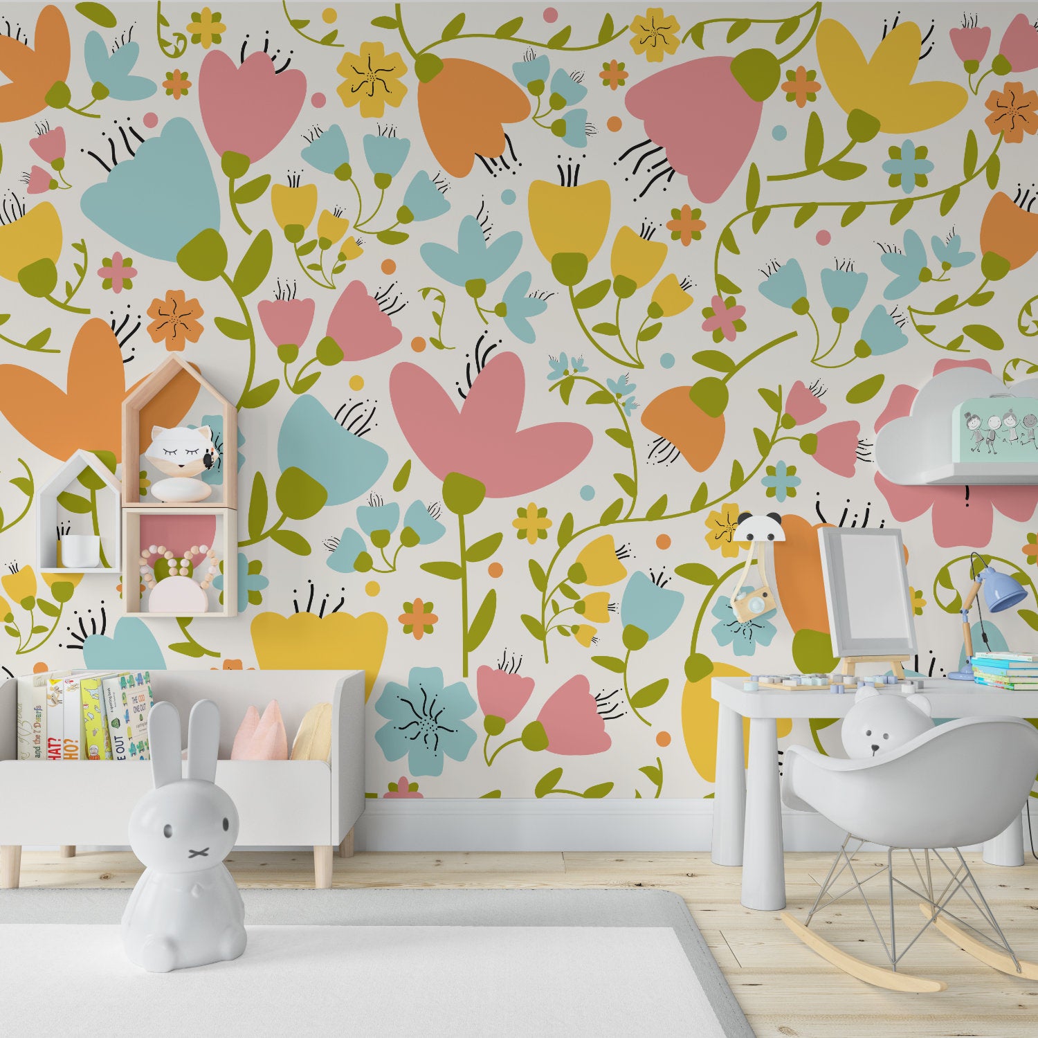 Mural Retro Floral