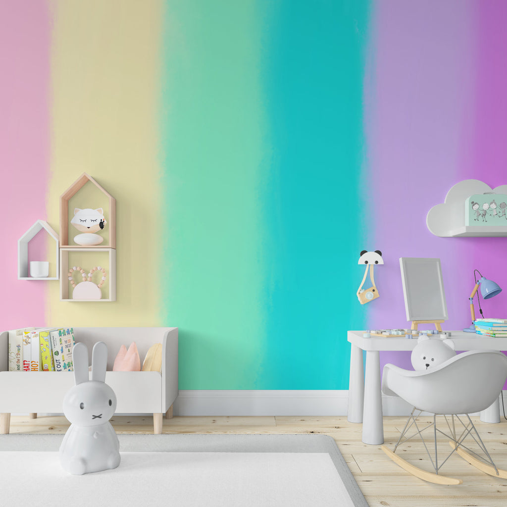 Mural Rayas Arcoiris