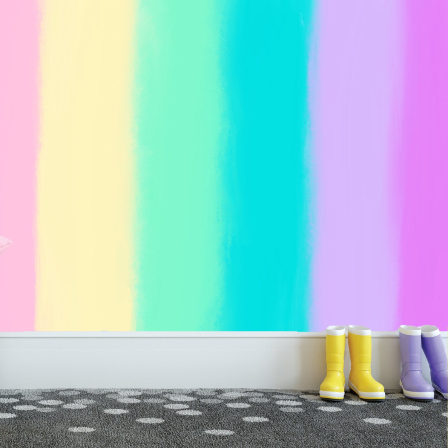 Mural Rayas Arcoiris