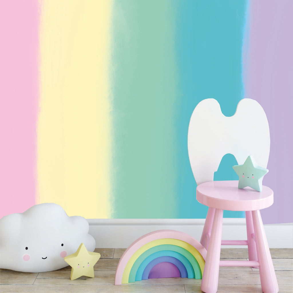 Mural Rayas Arcoiris