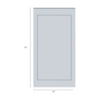 Panel tipo moldura azul, vinil decorativo (1 panel 27" x 51")