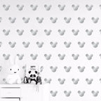 Vinilos Decorativos, Set de 8 Mickey Mouse (1 Color) Plata brillante