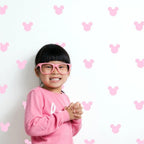 Vinilos Decorativos, Set de 8 Mickey Mouse (1 Color) Rosa bebé