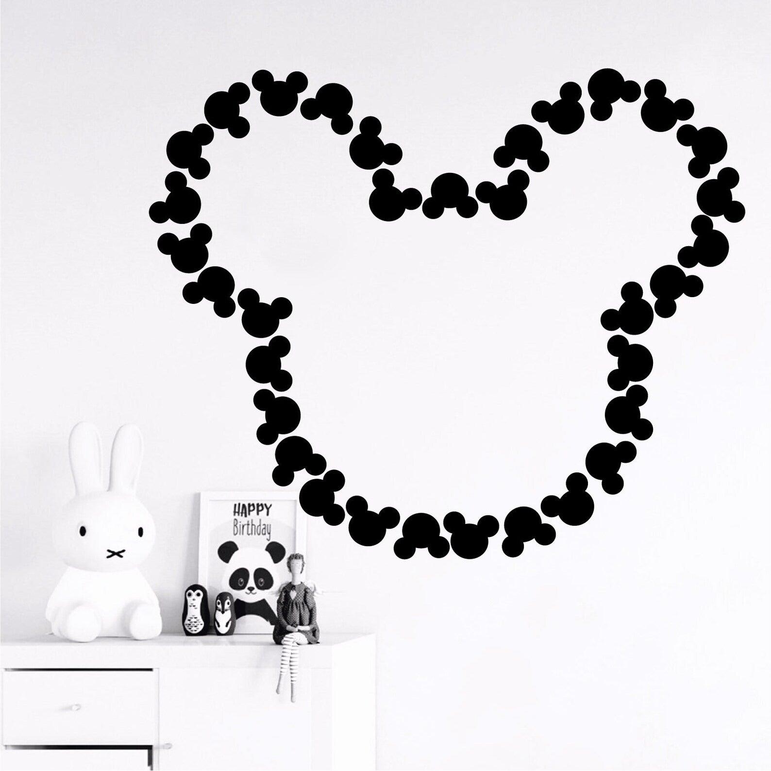 Vinilos Decorativos, Set de 8 Mickey Mouse (1 Color)