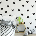 Vinilos Decorativos, Set de 8 Mickey Mouse (1 Color) Negro 070