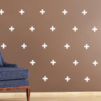 Vinilos Decorativos, Set de 24 Cruces Blanco 010