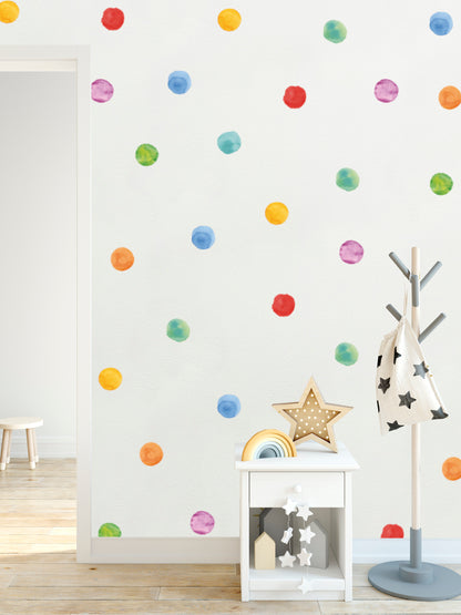 Vinilos Decorativos, Set de 96 Lunares Multicolor - The Happy Wall Co. | República Dominicana