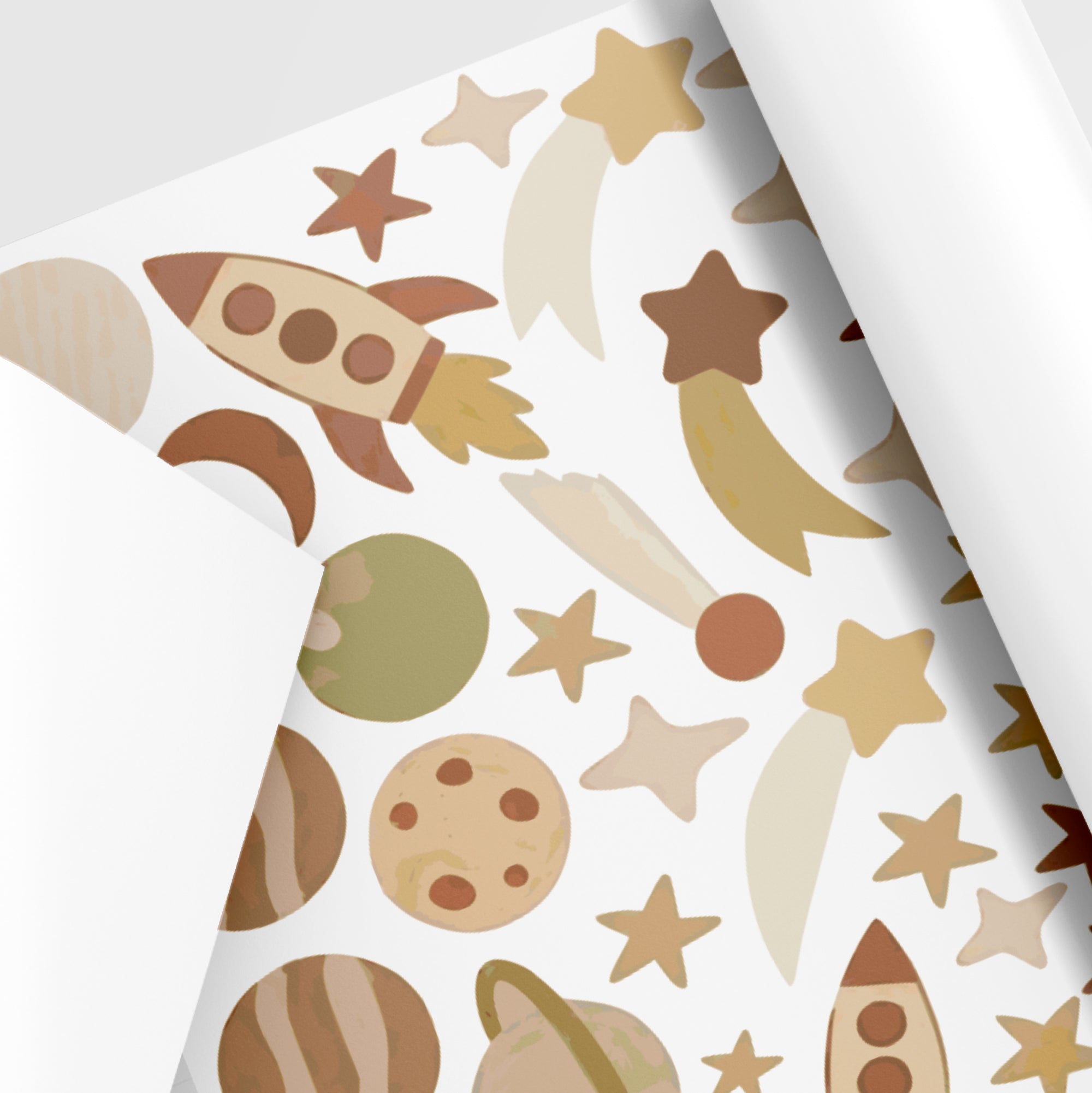 Vinilos decorativos estrellas y planetas (83 piezas)