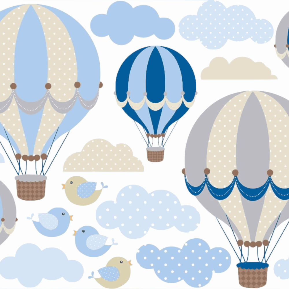 Vinilos Decorativos Globos, Set de 84 Nubes y Pajaritos