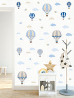 Vinilos Decorativos Globos, Set de 84 Nubes y Pajaritos