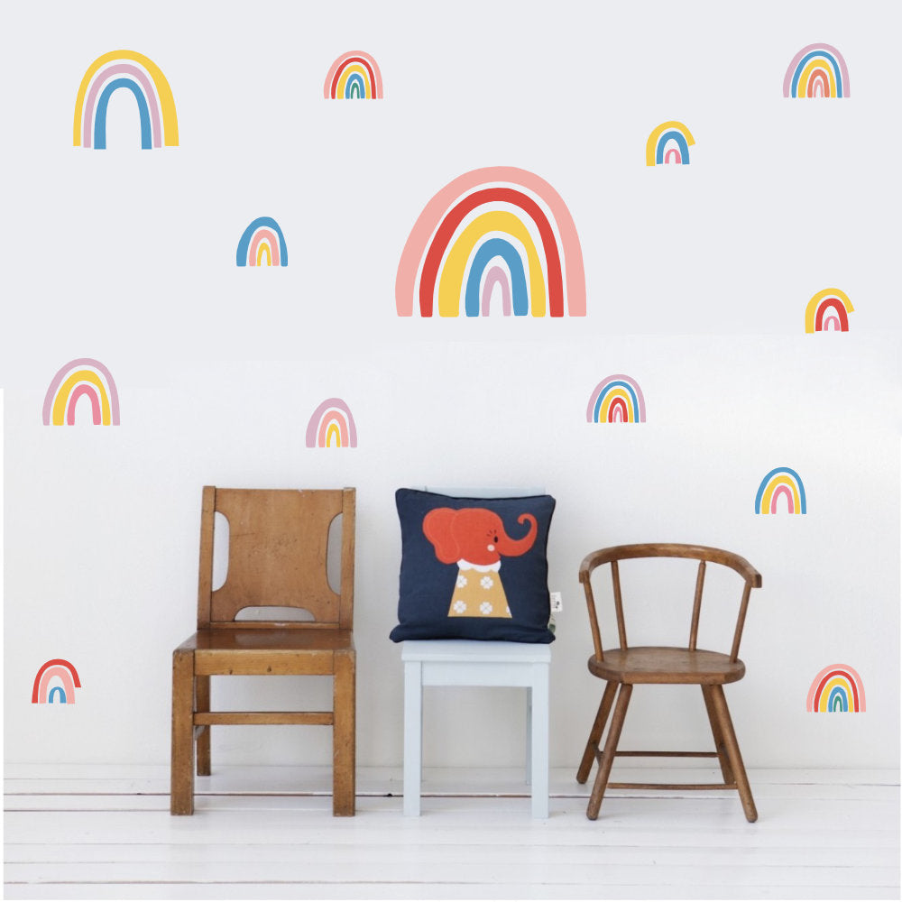 Vinilos Decorativos, Set de 13 Arcoíris Multicolor