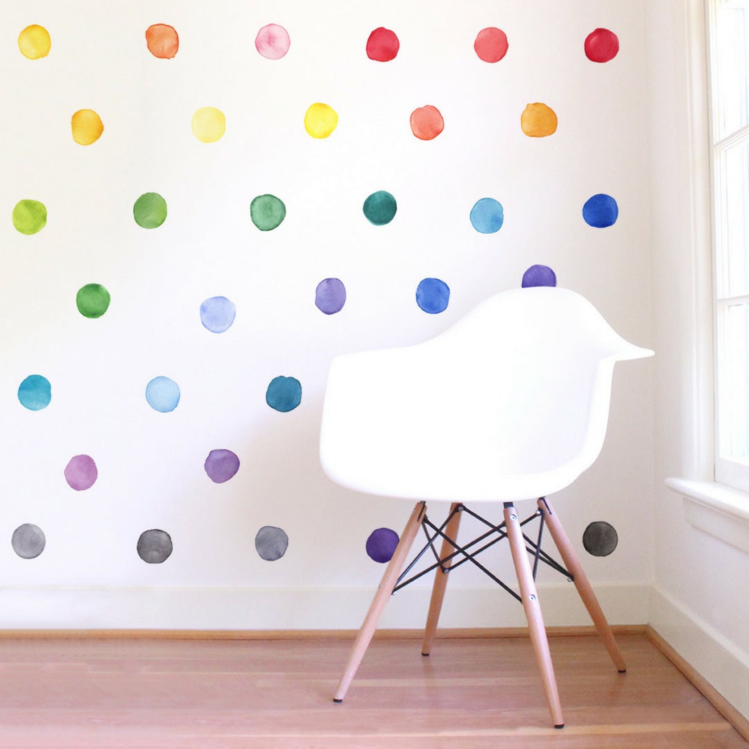 Vinilos Decorativos, Set de 126 Lunares Multicolor