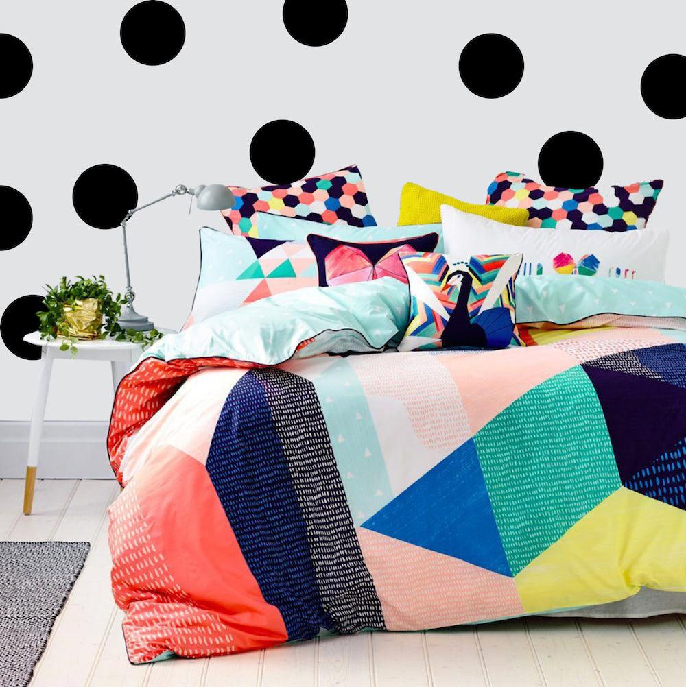 Vinilos Decorativos, Set de 4 Círculos (1 Color) Negro 070