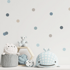 Vinilos Decorativos, Set de 12 Lunares Azul claro 172