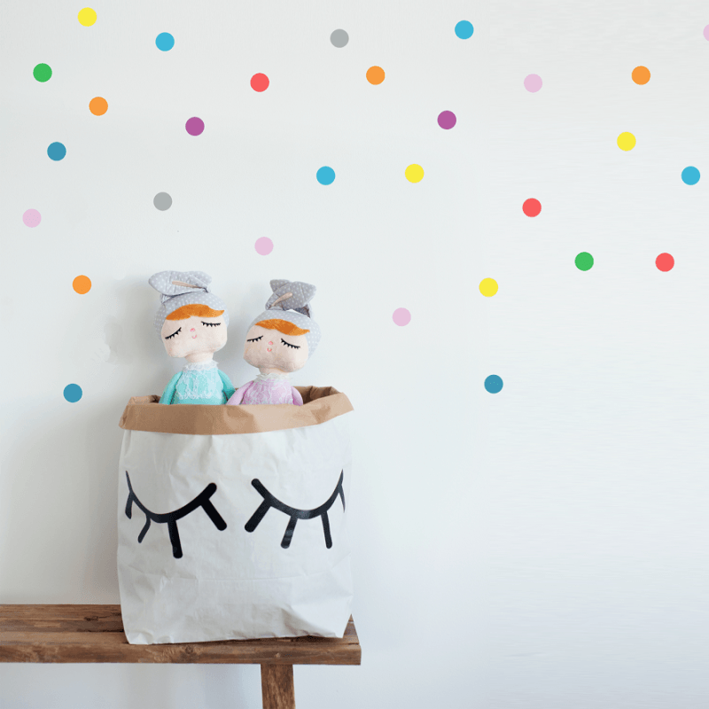 Vinilos Decorativos, Set de 12 Lunares Amarillo 459