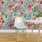 Papel decorativo Autoadhesivo Flores y Mariquitas, Rollo de 26" x 52"