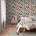 Papel decorativo Autoadhesivo Flores y Mariquitas, Rollo de 26" x 52"