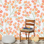Papel decorativo Autoadhesivo Flores Silvestres, Rollo de 26" x 52"