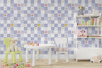 Papel decorativo Autoadhesivo Cuadros y Flores, Rollo de 26" x 52"