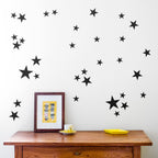 Vinilos Decorativos, Set de 25 Estrellas Negro 070