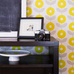 Papel decorativo Autoadhesivo Flores Geométricas, Rollo de 26" x 52"