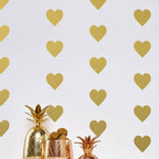 Vinilos Decorativos, Set de 24 Corazones (1 Color) Dorado 091