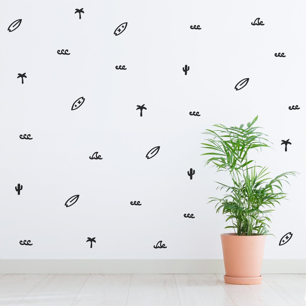 Vinilos Decorativos, Set de 147 Figuras Verano