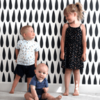 Vinilos Decorativos, Set de 40 Lágrimas Decorativas Negro 070