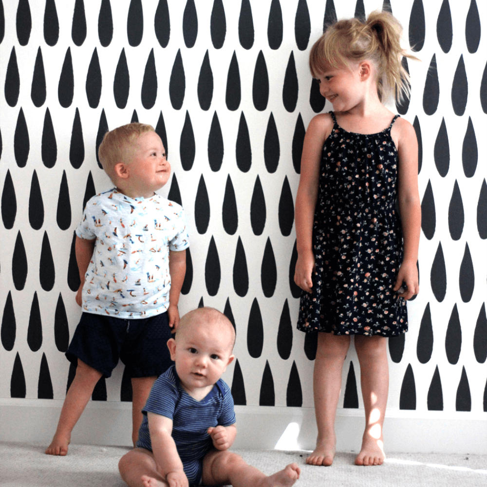 Vinilos Decorativos, Set de 40 Lágrimas Decorativas Negro 070