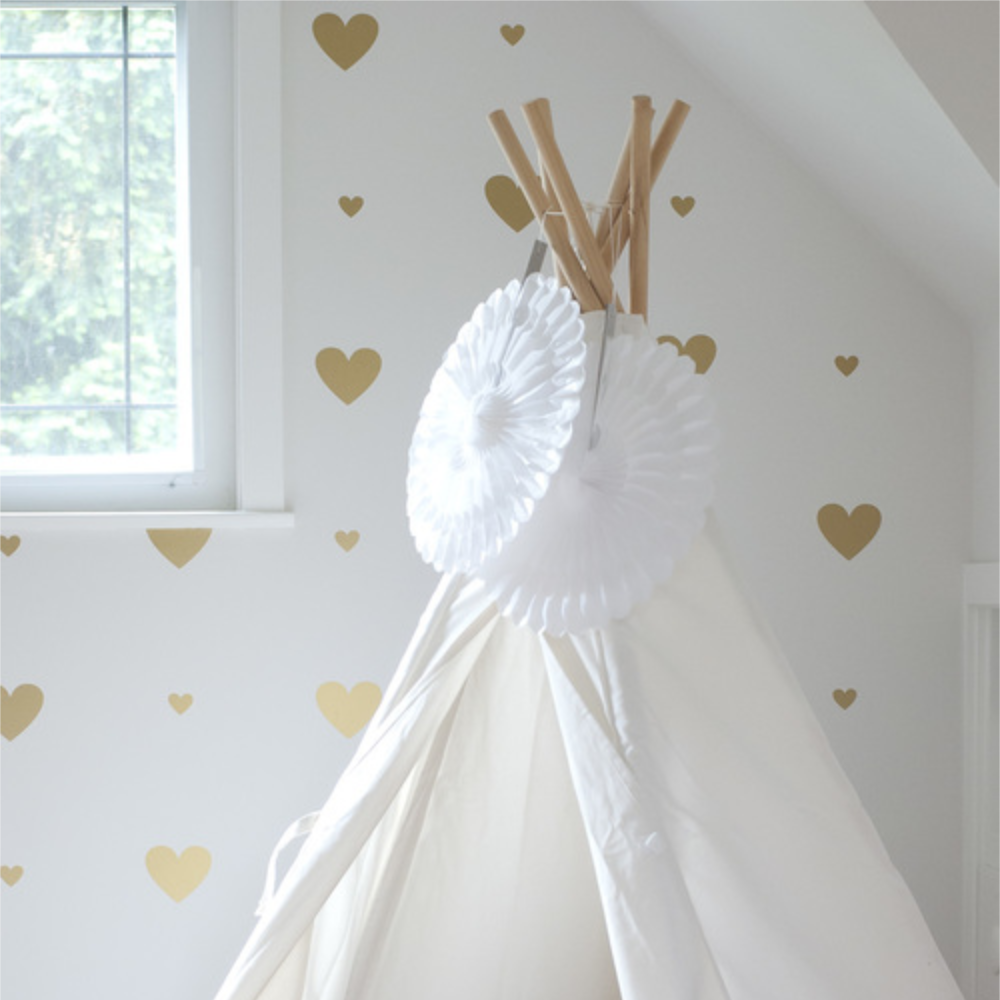 Vinilos Decorativos, Set de 32 Corazones