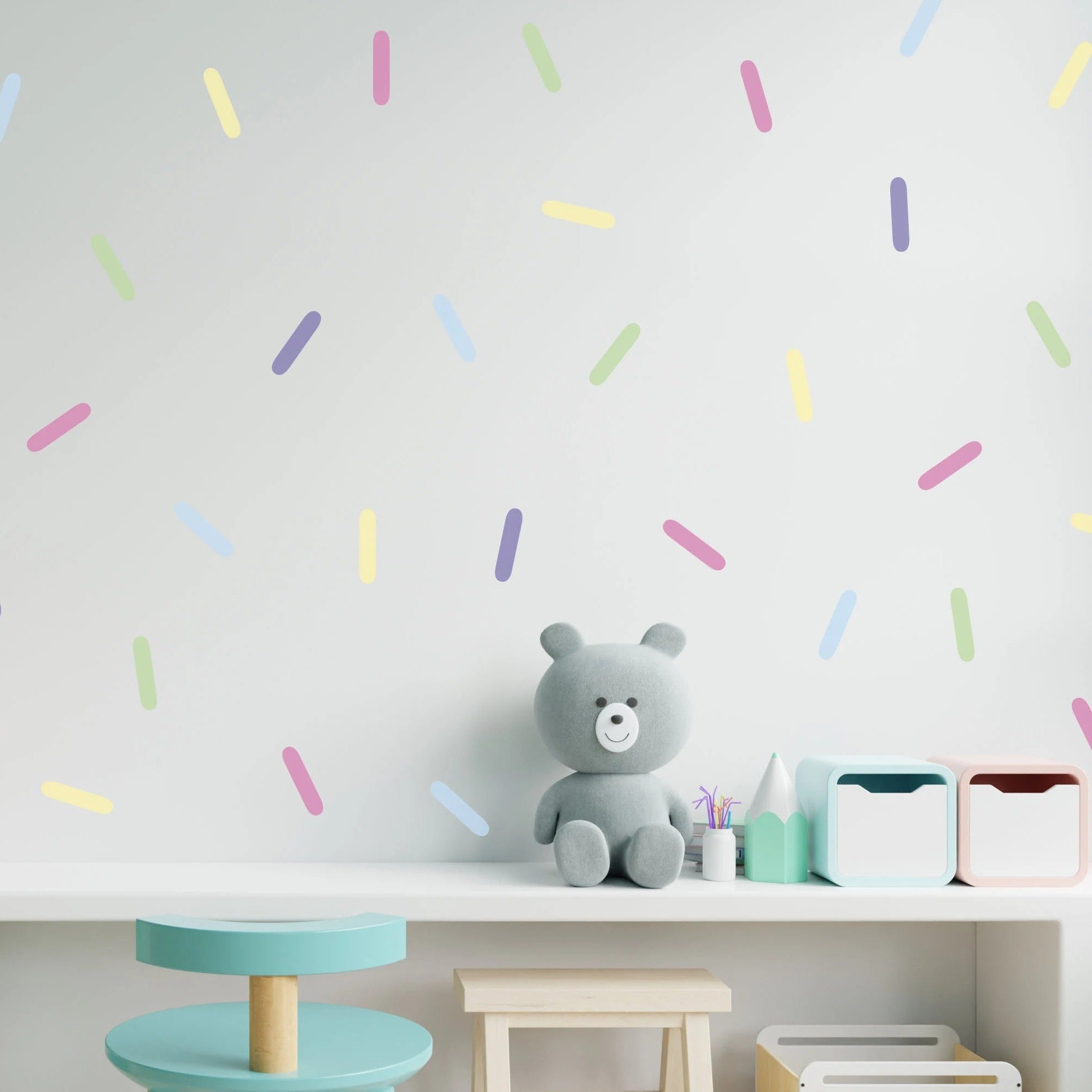 Vinilos Decorativos, Set de 12 Confetis (1 Color)