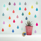 Vinilos Decorativos, Set de 12 Gotas Azul genial 051