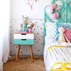 Vinilos Decorativos, Set de 84 Mini Lunares (1 Color) Dorado 091