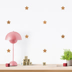 Vinilos Decorativos, Set de 20 Estrellas Marrón nuez 083