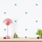 Vinilos Decorativos, Set de 20 Estrellas Menta 055