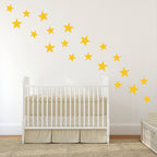 Vinilos Decorativos, Set de 5 Estrellas Grandes Amarillo 459
