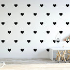 Vinilos Decorativos, Set de 8 Corazones Grandes (1 Color)