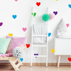 Vinilos Decorativos, Set de 8 Corazones Grandes (1 Color)