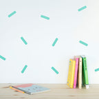 Vinilos Decorativos, Set de 45 Mini Confetis Menta 055