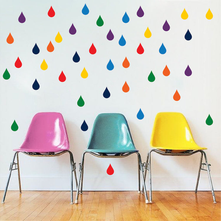 Vinilos Decorativos, Set de 6 Gotas Grandes