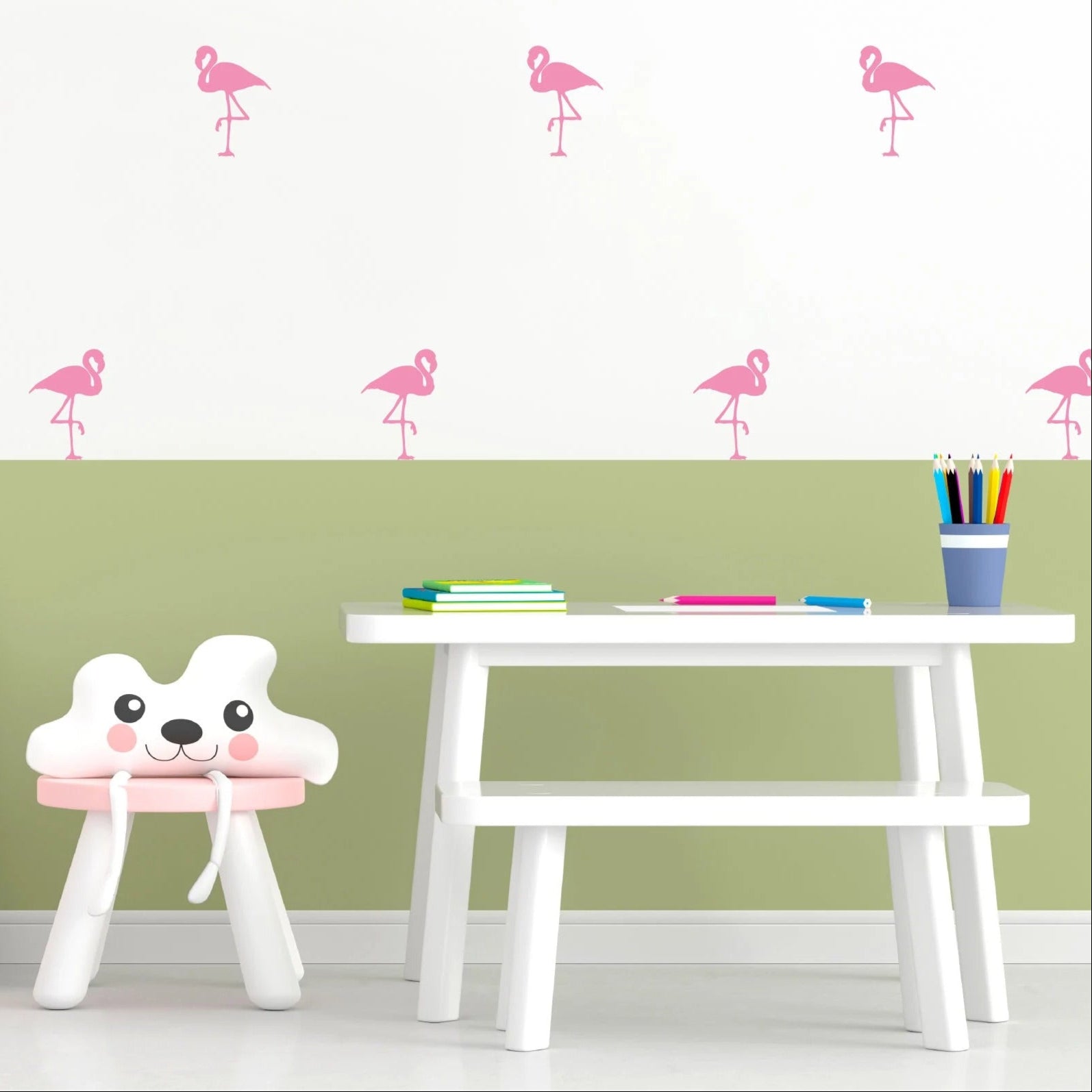 Vinilos Decorativos, Set de 16 Flamencos (1 Color)