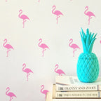 Vinilos Decorativos, Set de 16 Flamencos (1 Color) Rosa bebé
