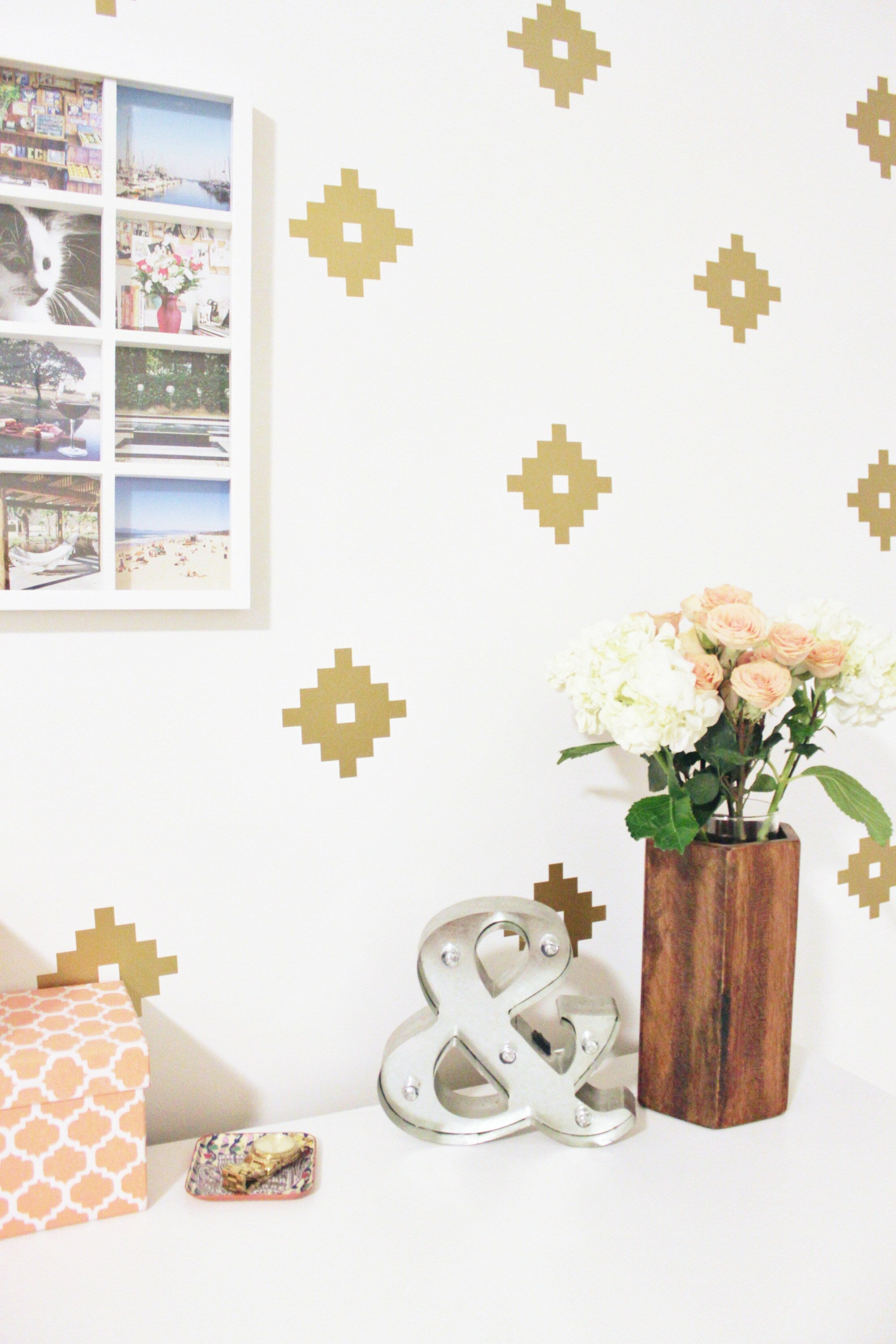 Vinilos Decorativos, Set de 12 Diamantes Tribal