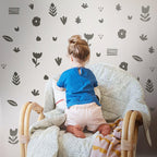 Vinilos Decorativos, Set de 42 Pétalos y Flores Nude 6500-81