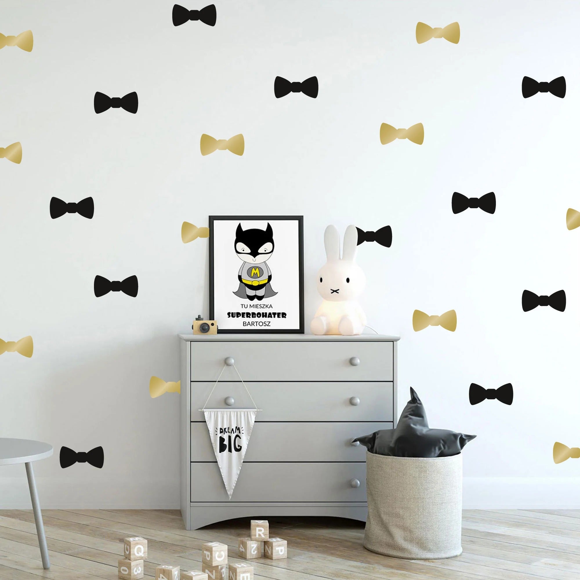 Vinilos Decorativos, Set de 16 Lazos (1 Color) Dorado espejo