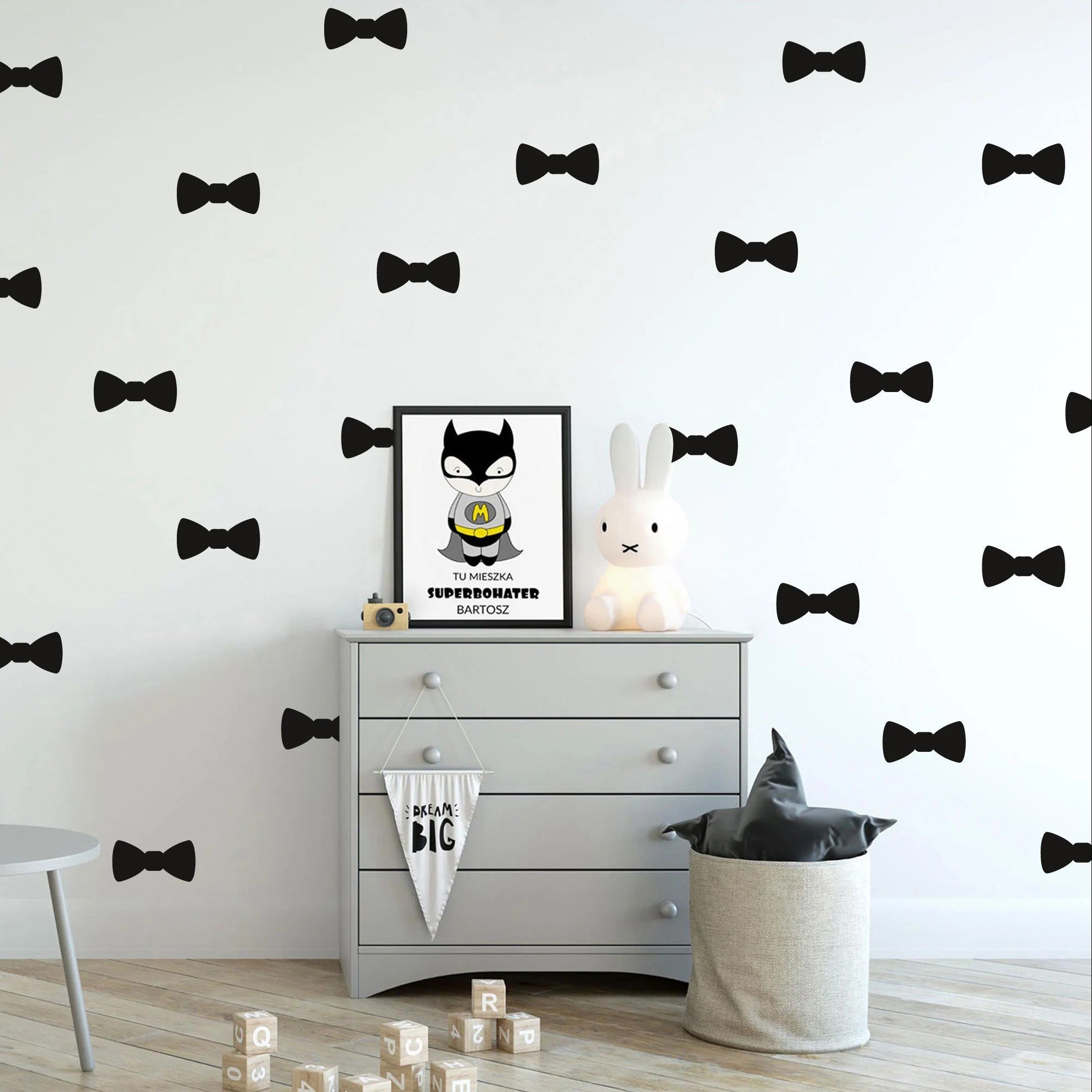 Vinilos Decorativos, Set de 16 Lazos (1 Color) Negro 070