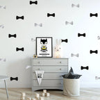 Vinilos Decorativos, Set de 16 Lazos (1 Color) Gris claro 072