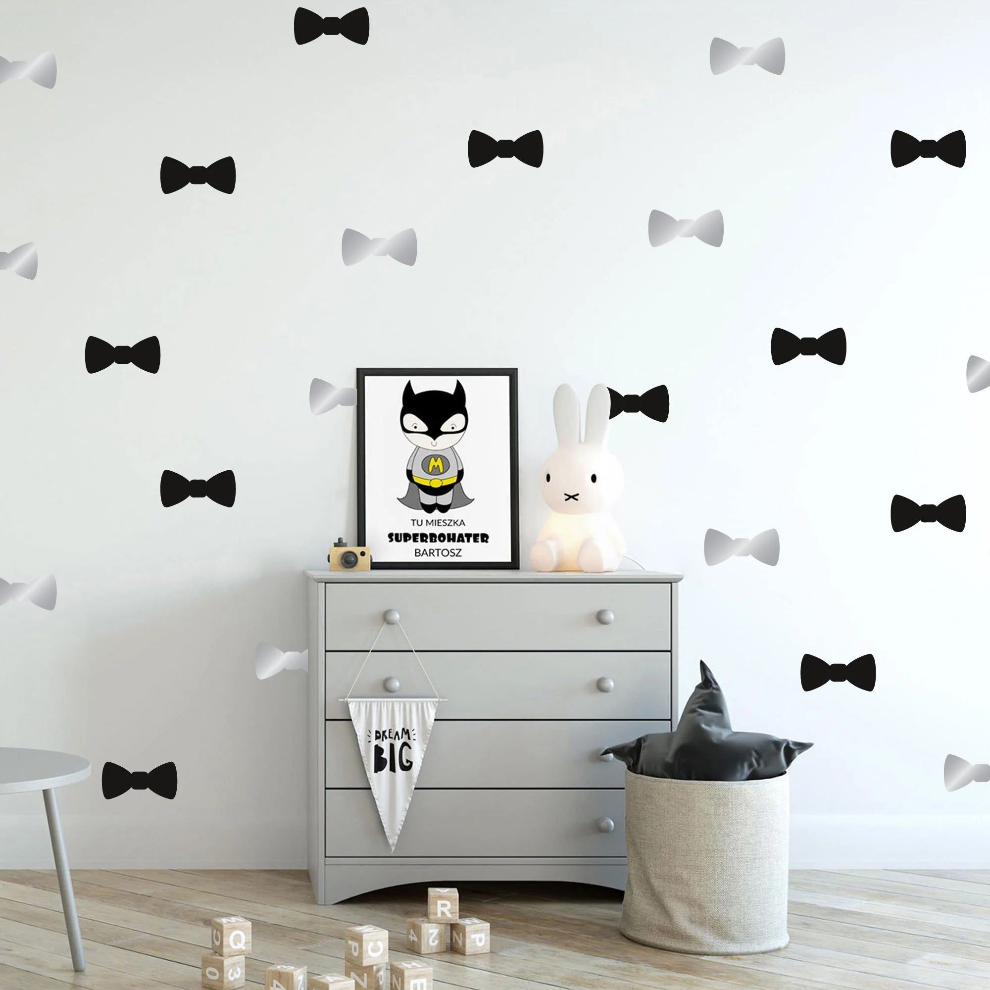 Vinilos Decorativos, Set de 16 Lazos (1 Color) Gris claro 072